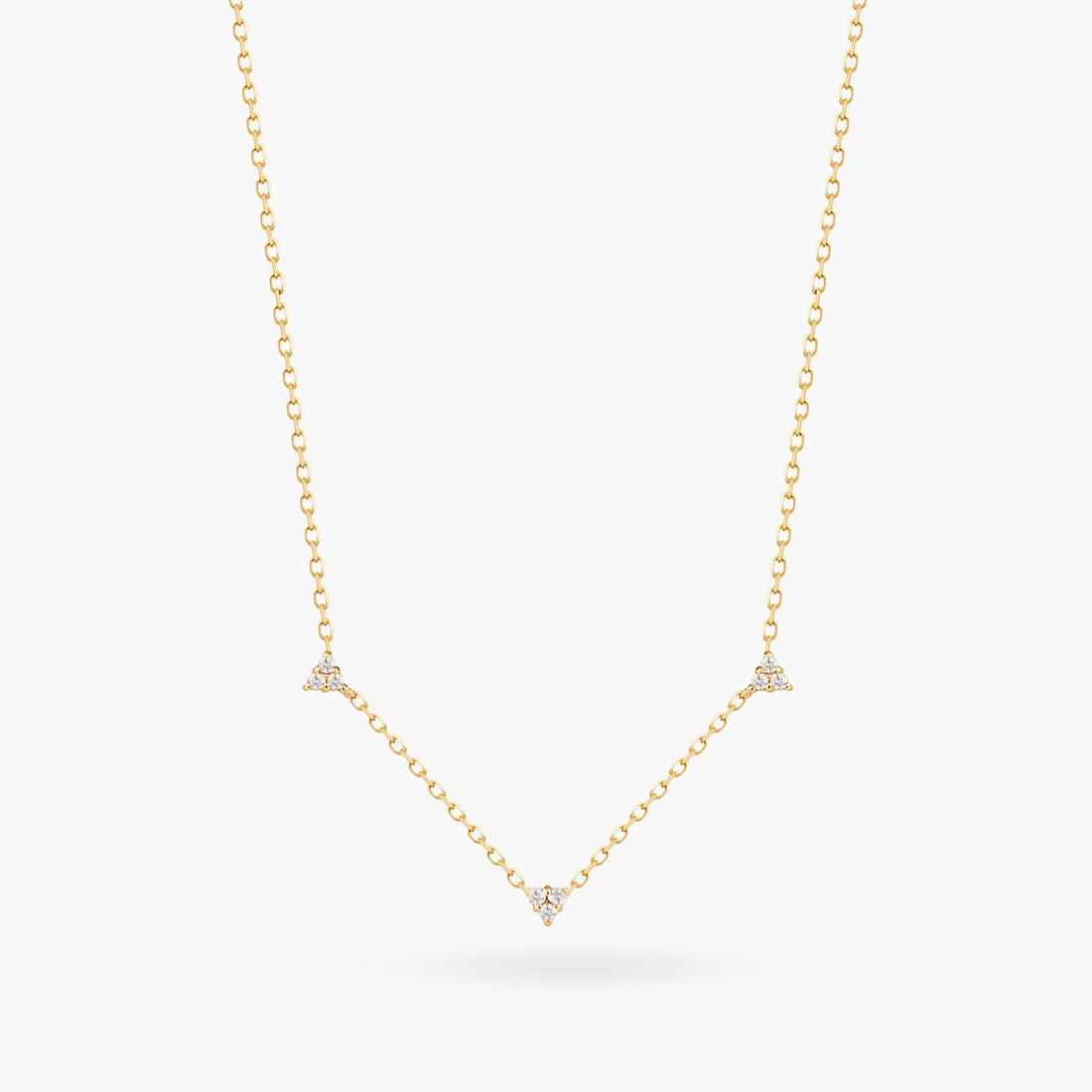 14K Diamond Constellations Gold Dainty Necklace