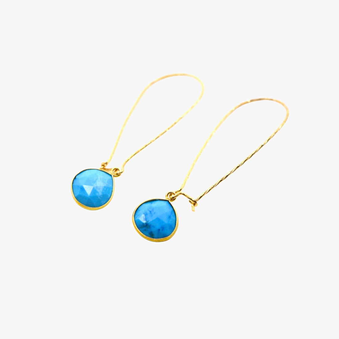 The Stone Sparkle Turquoise Earrings