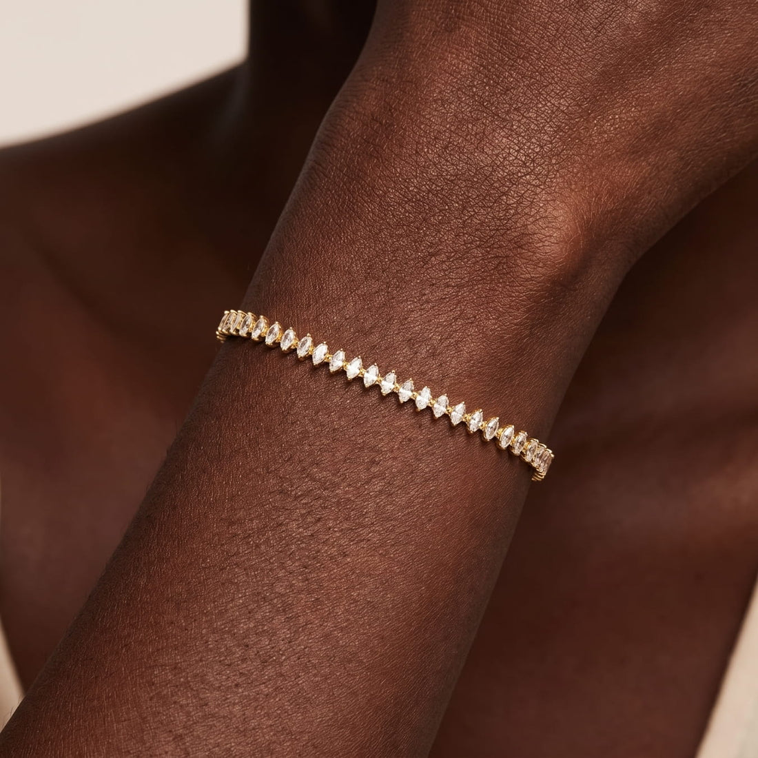 14k Plated Tears Gold Bracelet