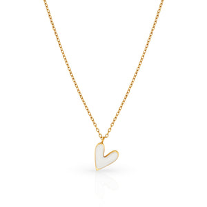 LSF - White Young at Heart Gold Necklace