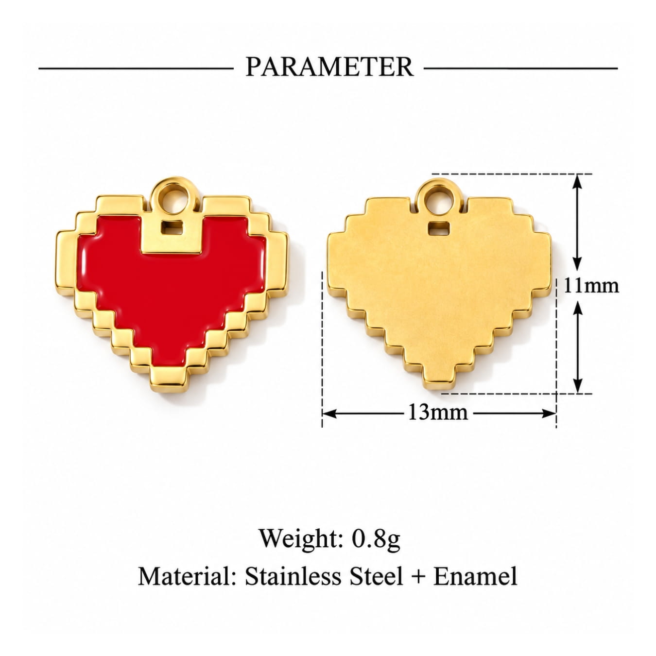 Build Your Own Charm - Heart Charms