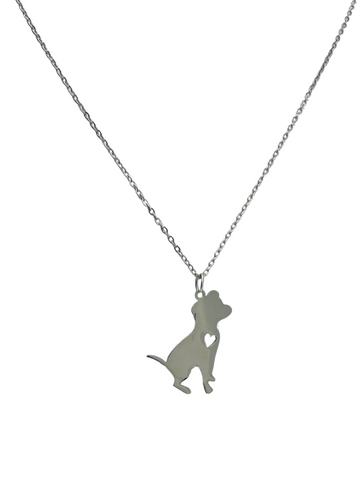 The Puppy Love Silver Necklace