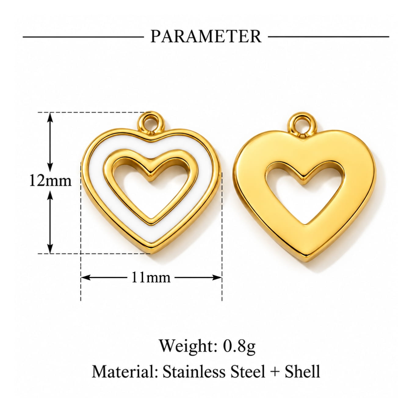 Build Your Own Charm - Heart Charms