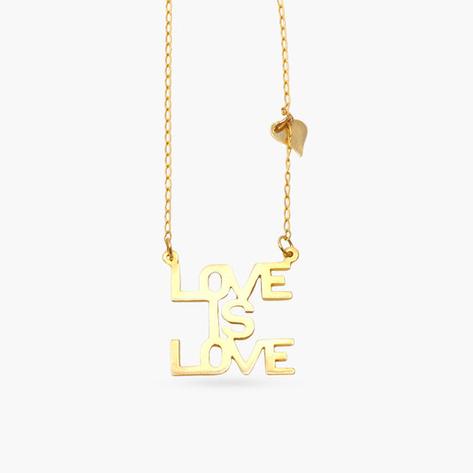 Love is Love Sunrise Necklace in 10K & 14K Gold