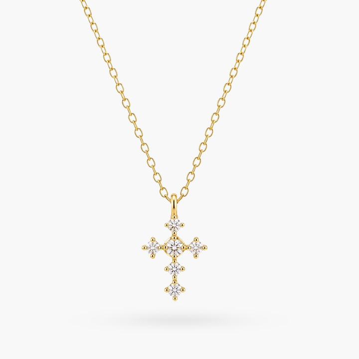 The Sparkle Cross my Heart Necklace