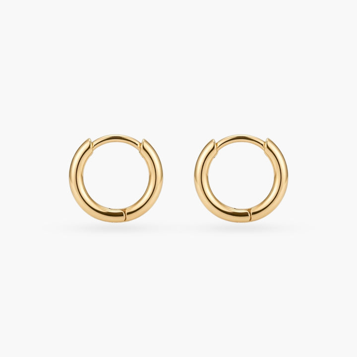 14k Solid Gold Mini Hoops