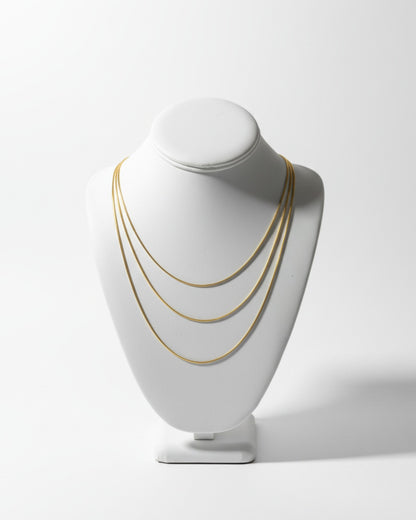 The Snake Chain Gold Set (3 in 1 - Long)