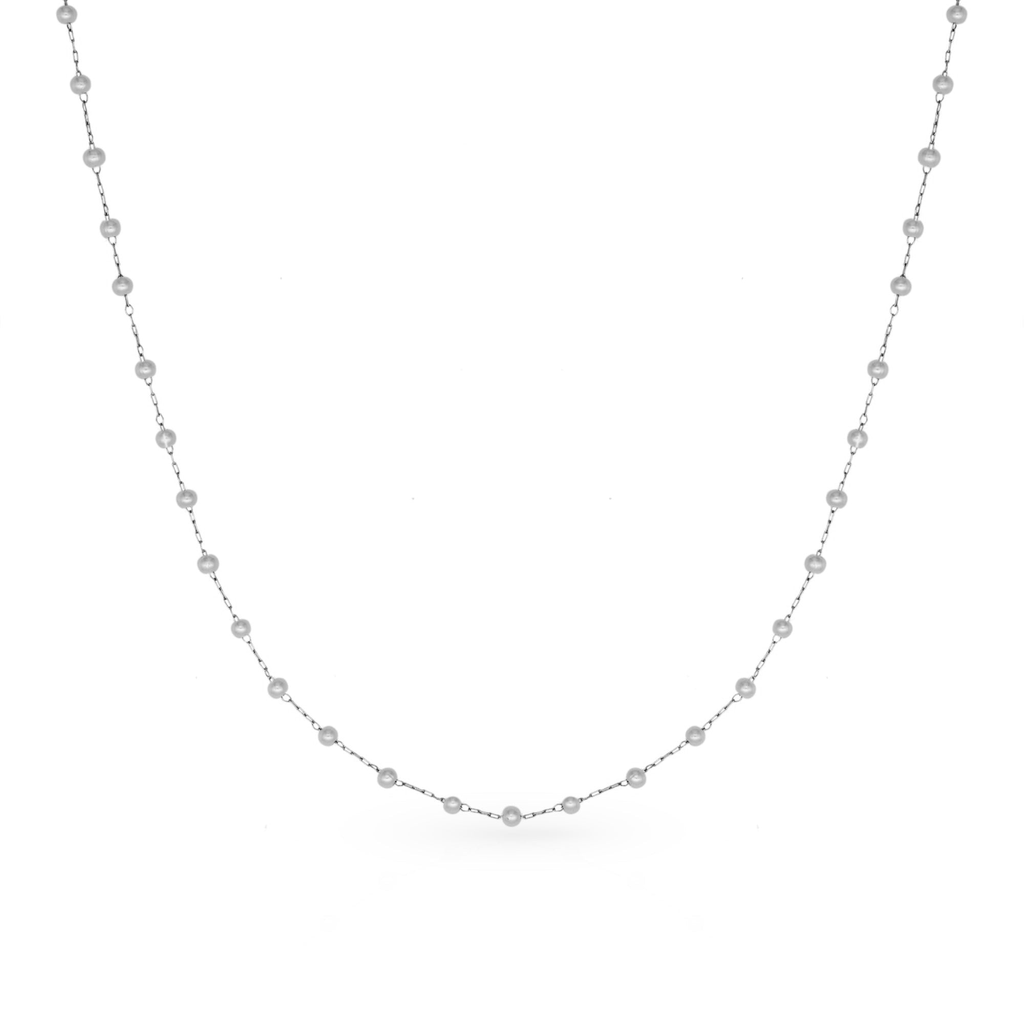 Dainty Pearl Short GG Necklace