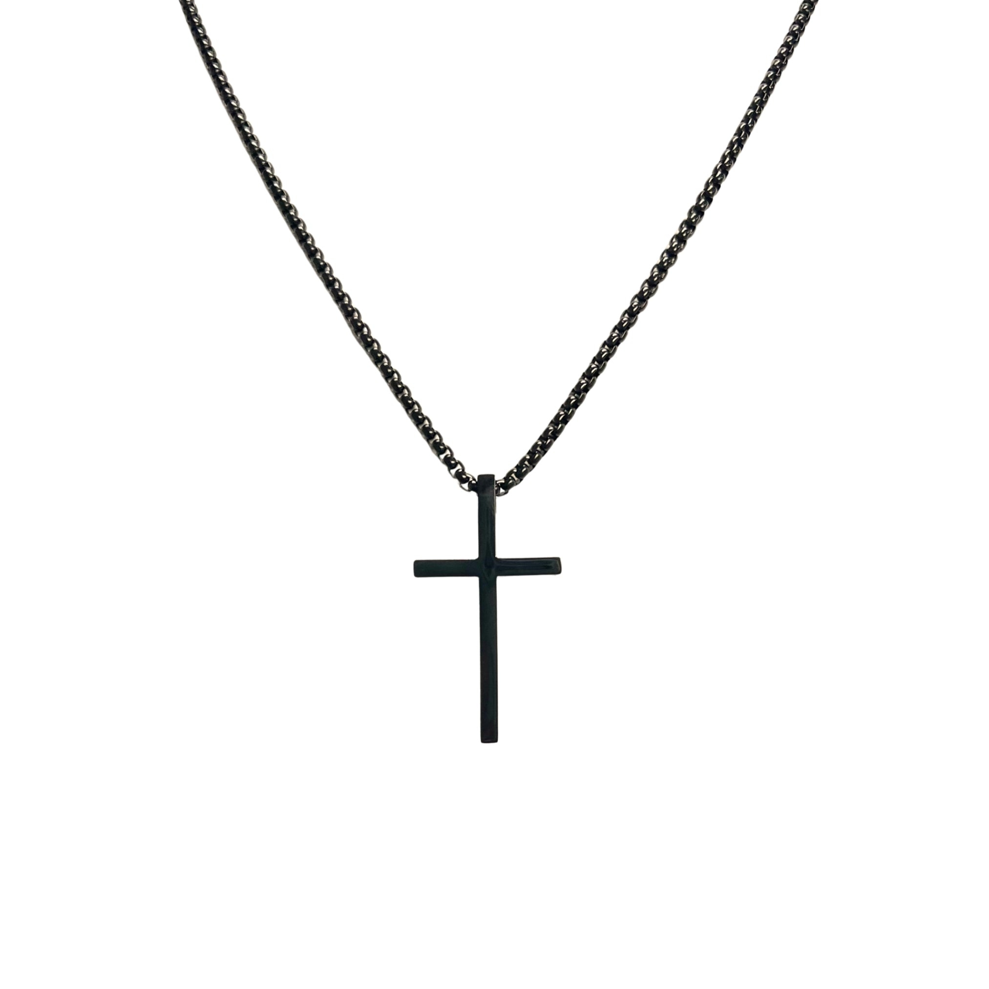 The Cross with Long Chain Necklace