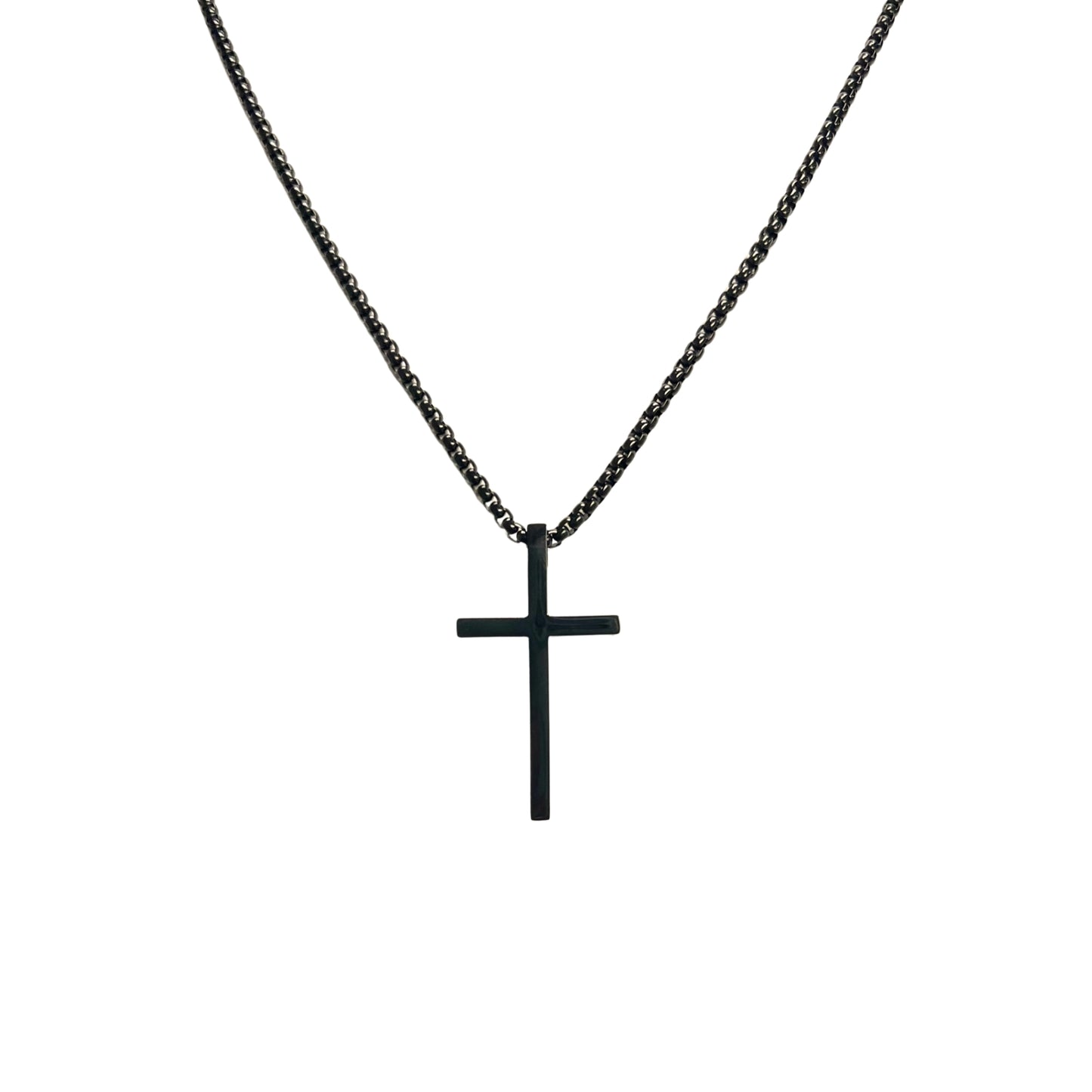 The Cross with Long Chain Necklace