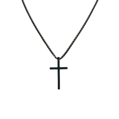 The Cross with Long Chain Necklace