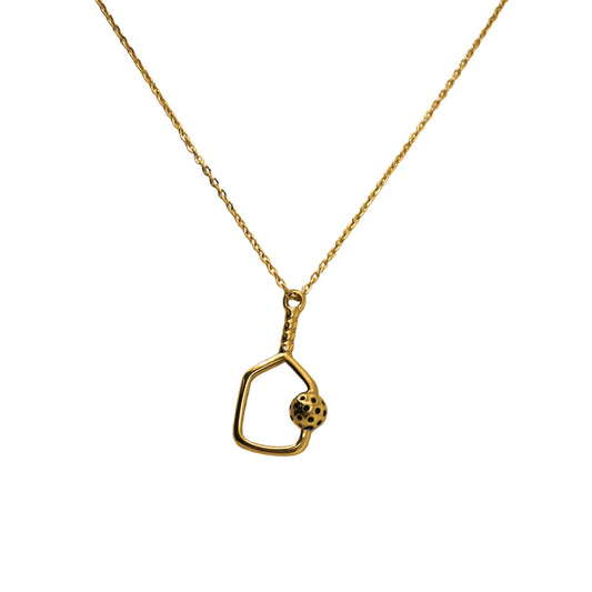 The PickleBall Gold Necklace