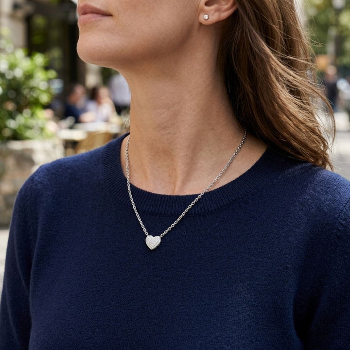 Icy Heart Necklace
