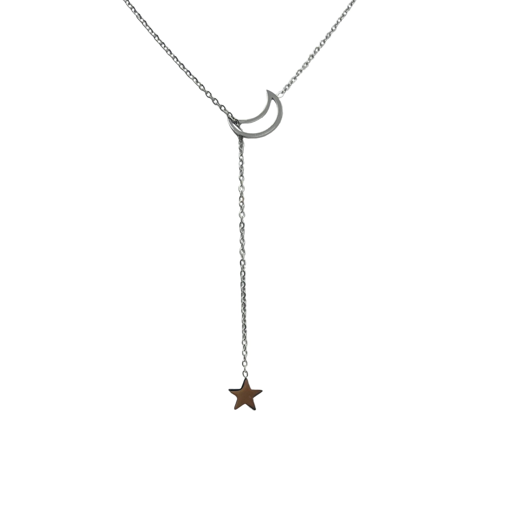 Moon and Back Necklace
