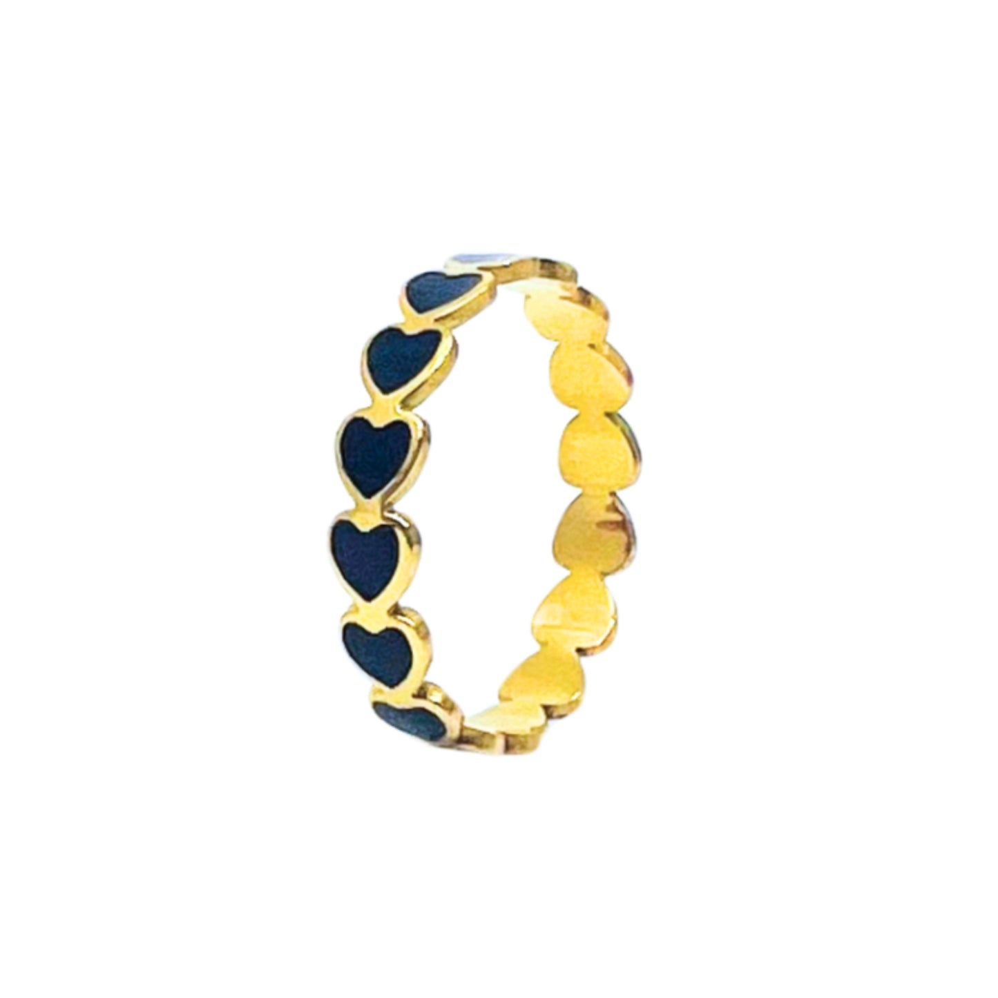 Hearts in a Row Ring