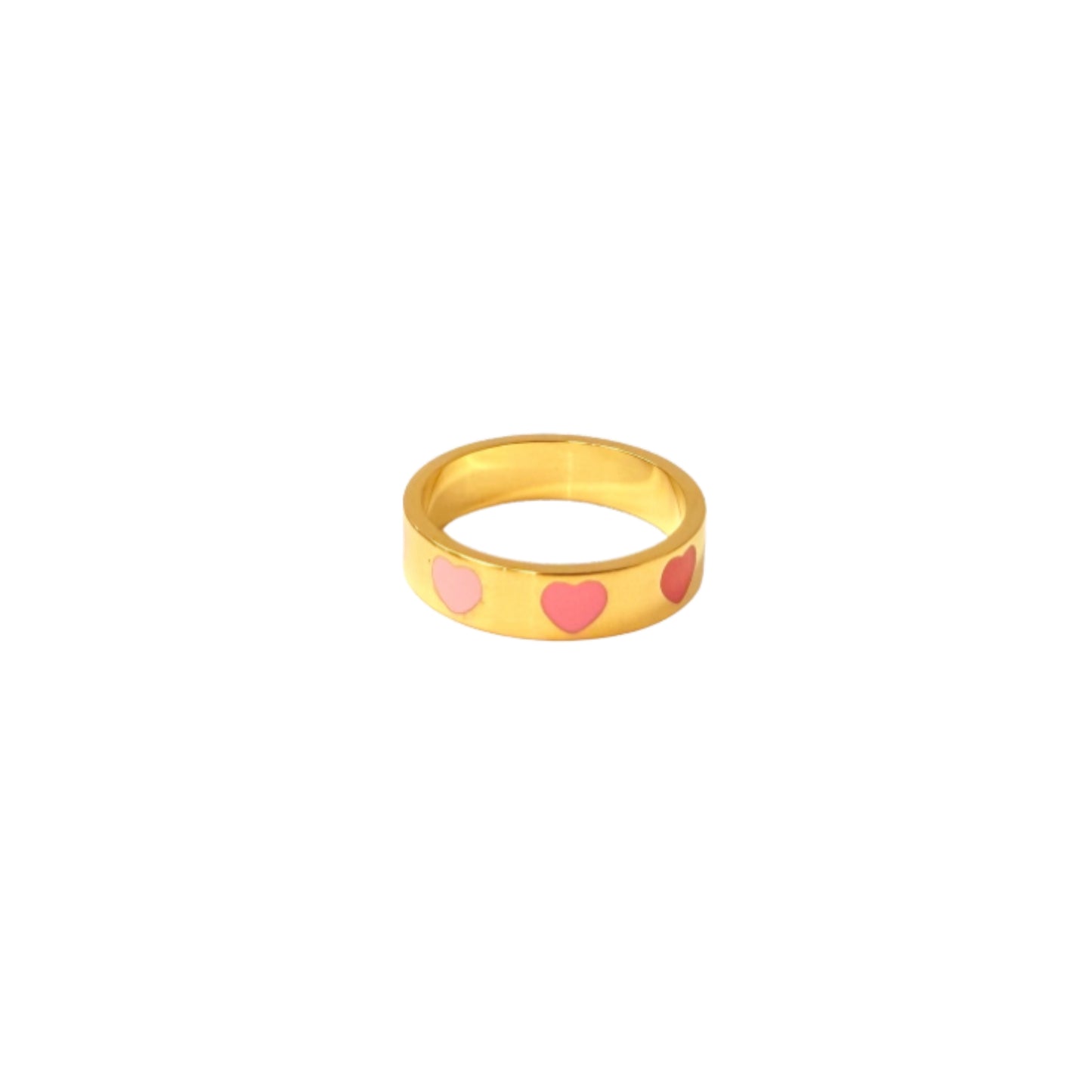 Pink and Red Gold Ring