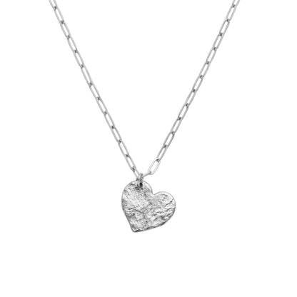 The Hammered Heart Necklace