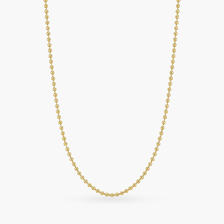 Ball Chain Necklace with Fish Charm