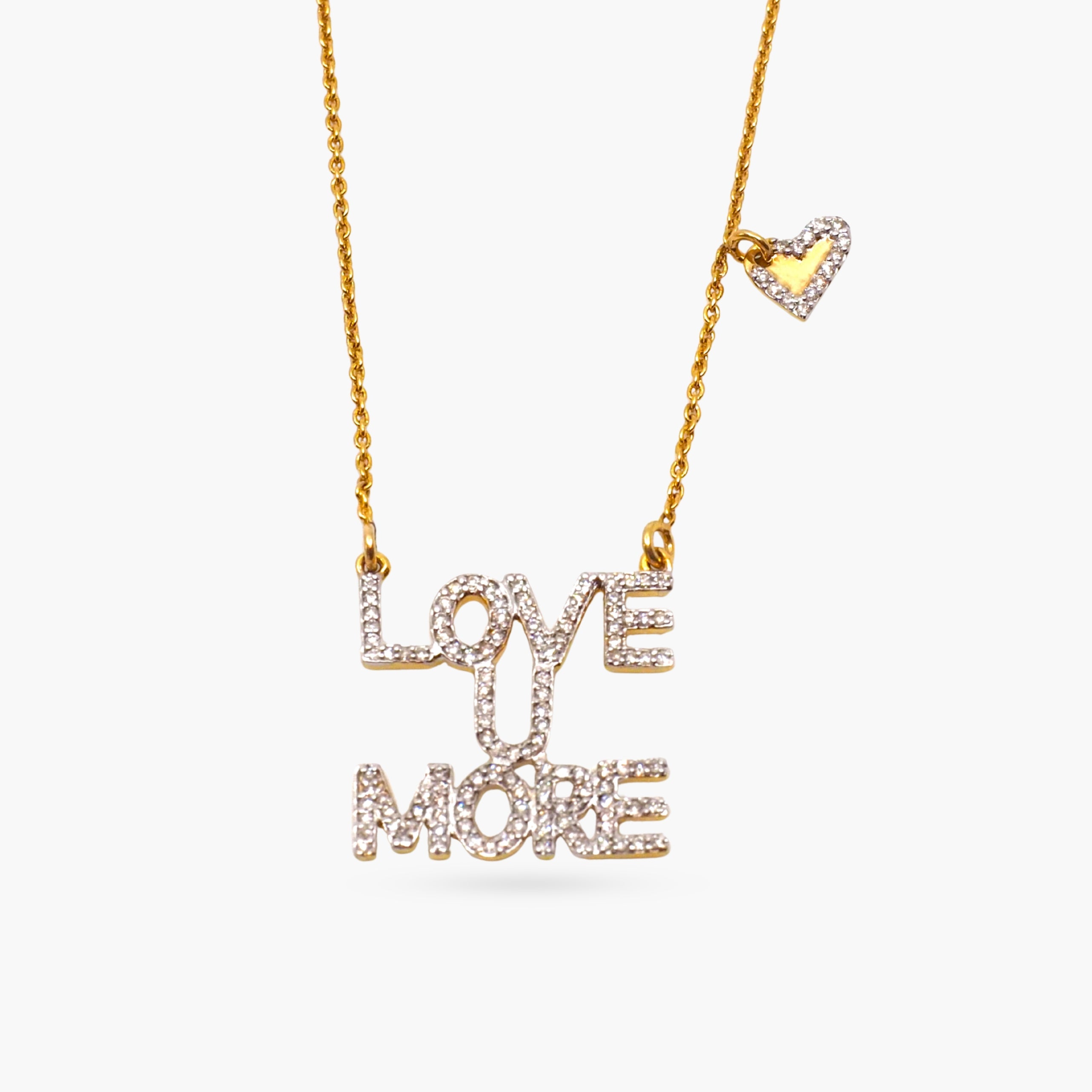 Love You More Sunrise Necklace in Diamonds & 14K Gold