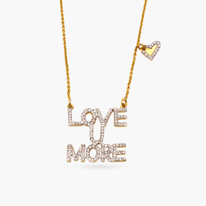 Love You More Sunrise Necklace in Diamonds & 14K Gold