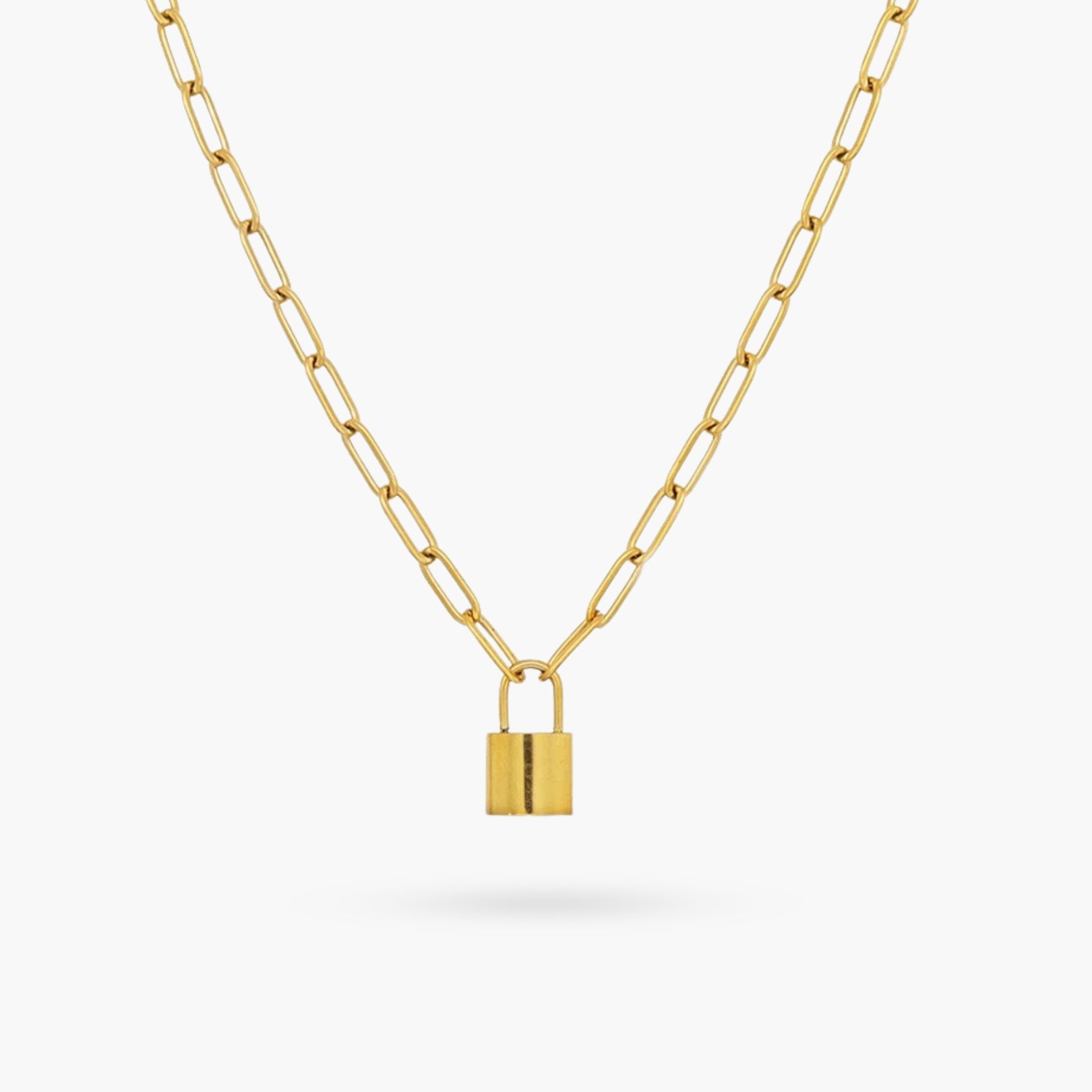 Lock At Me Gold Necklace