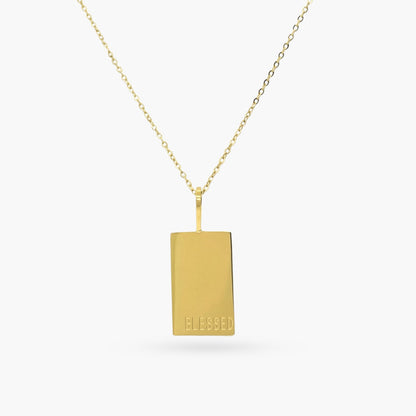 Blessed Tag Necklace