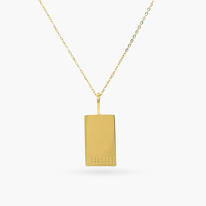 Blessed Tag Necklace