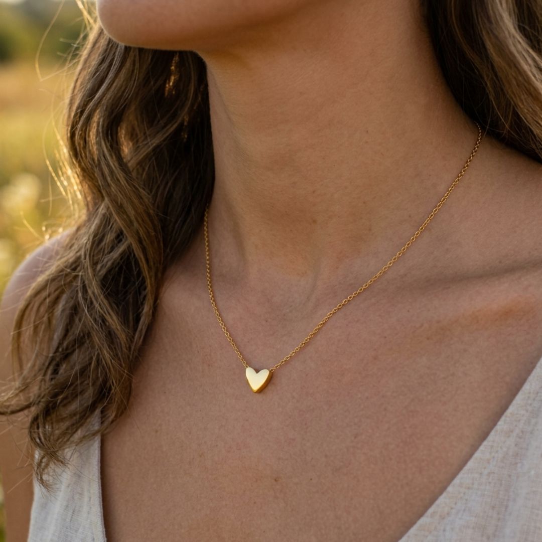 The Itty Bitty Heart Gold Necklace