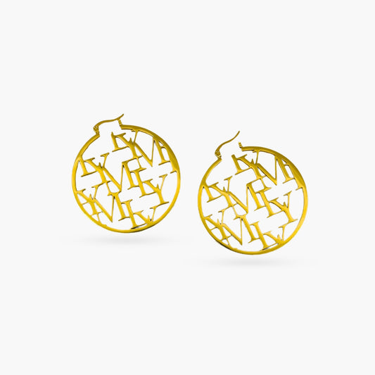 LYM Large Round Earrings
