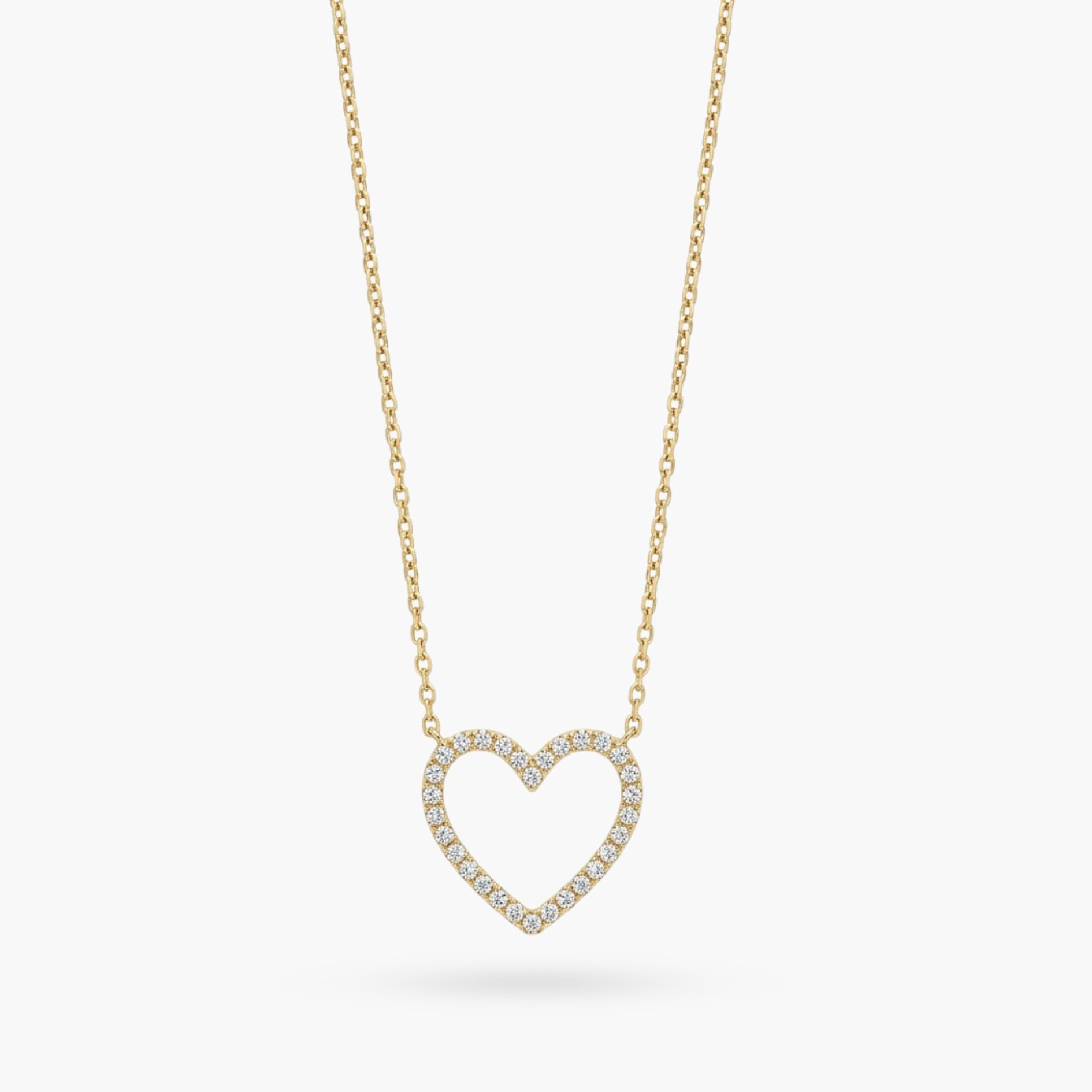 The Sparkling Silhouette Heart Necklace