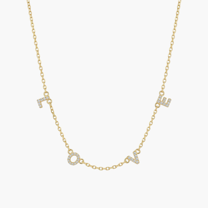 The Love Spaced Necklace Bling