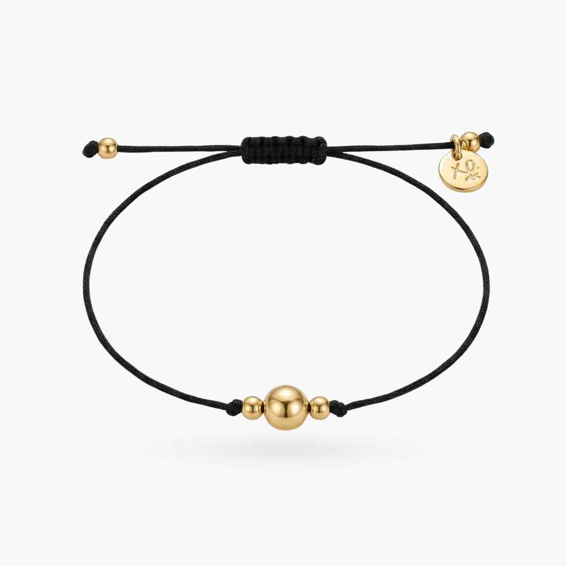 Savannah Cord Bracelet with Gold Beads