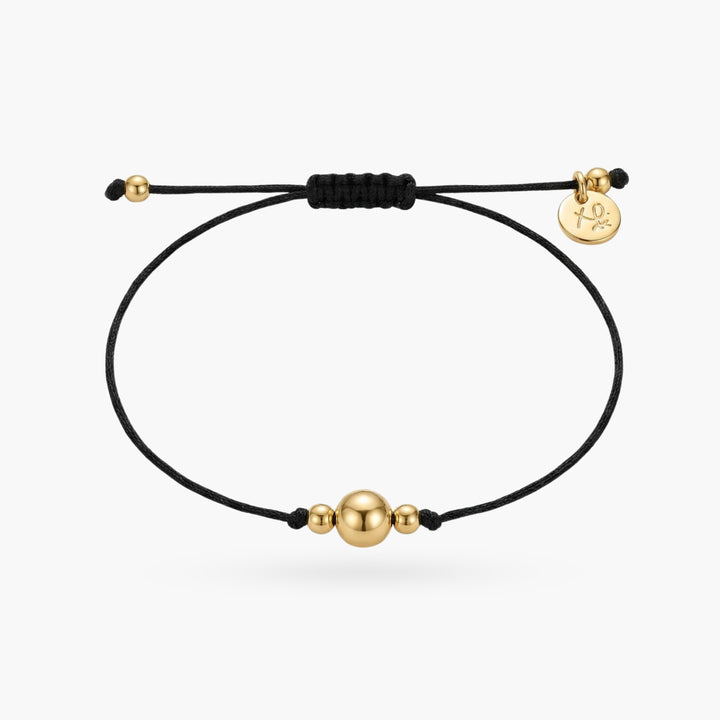 Savannah Cord Bracelet with Gold Beads