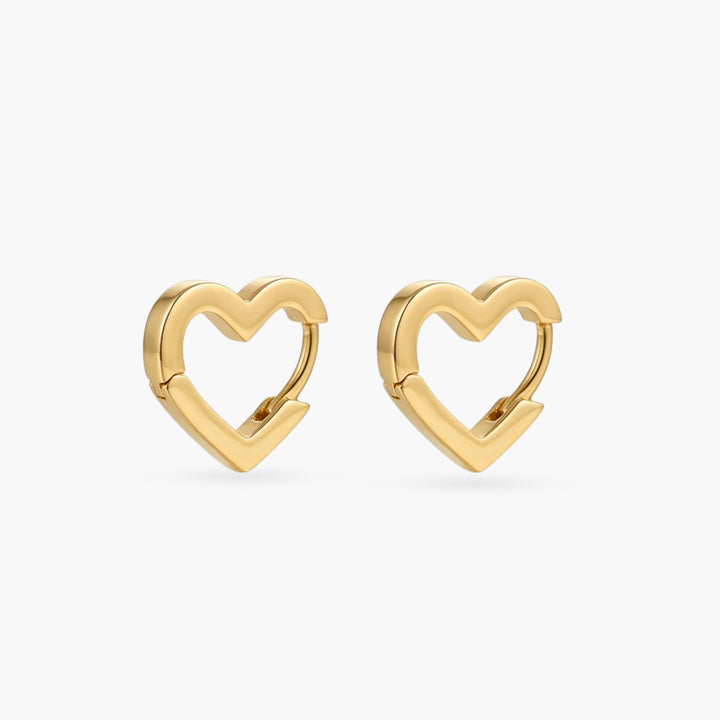 The Heart Huggie Earrings