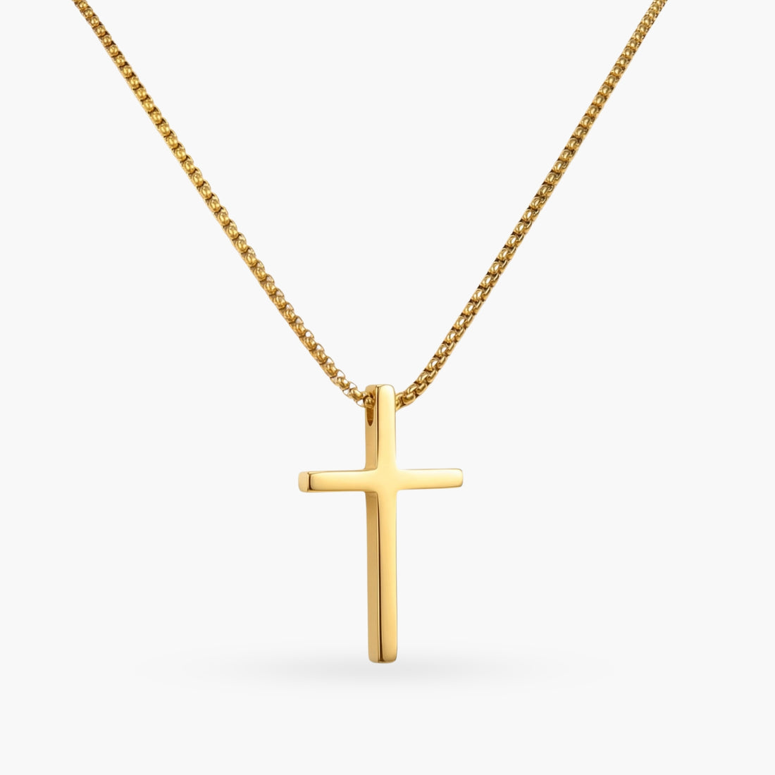 The Cross with Long Chain Necklace