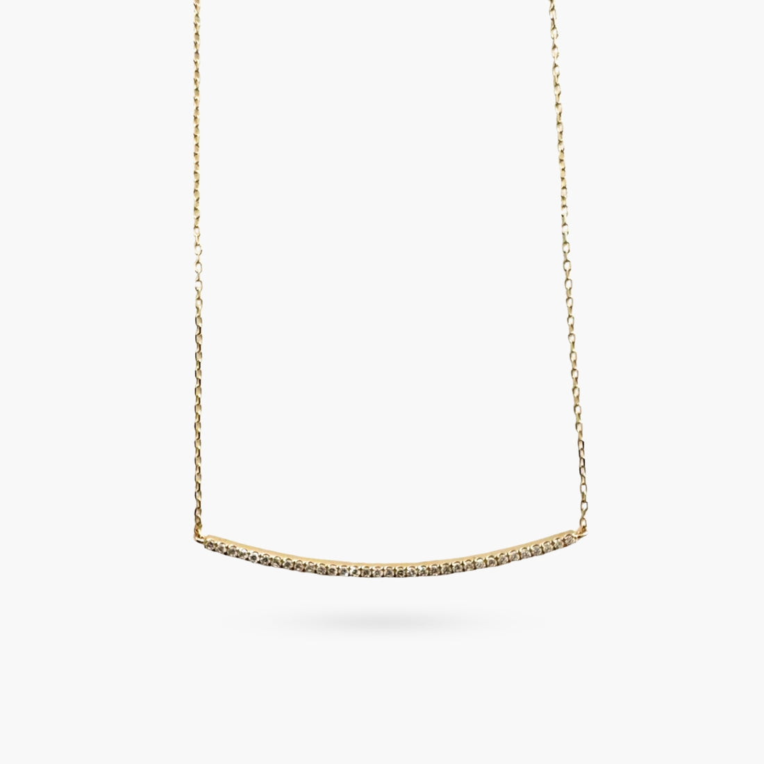 14K Diamond Smile in Gold Necklace