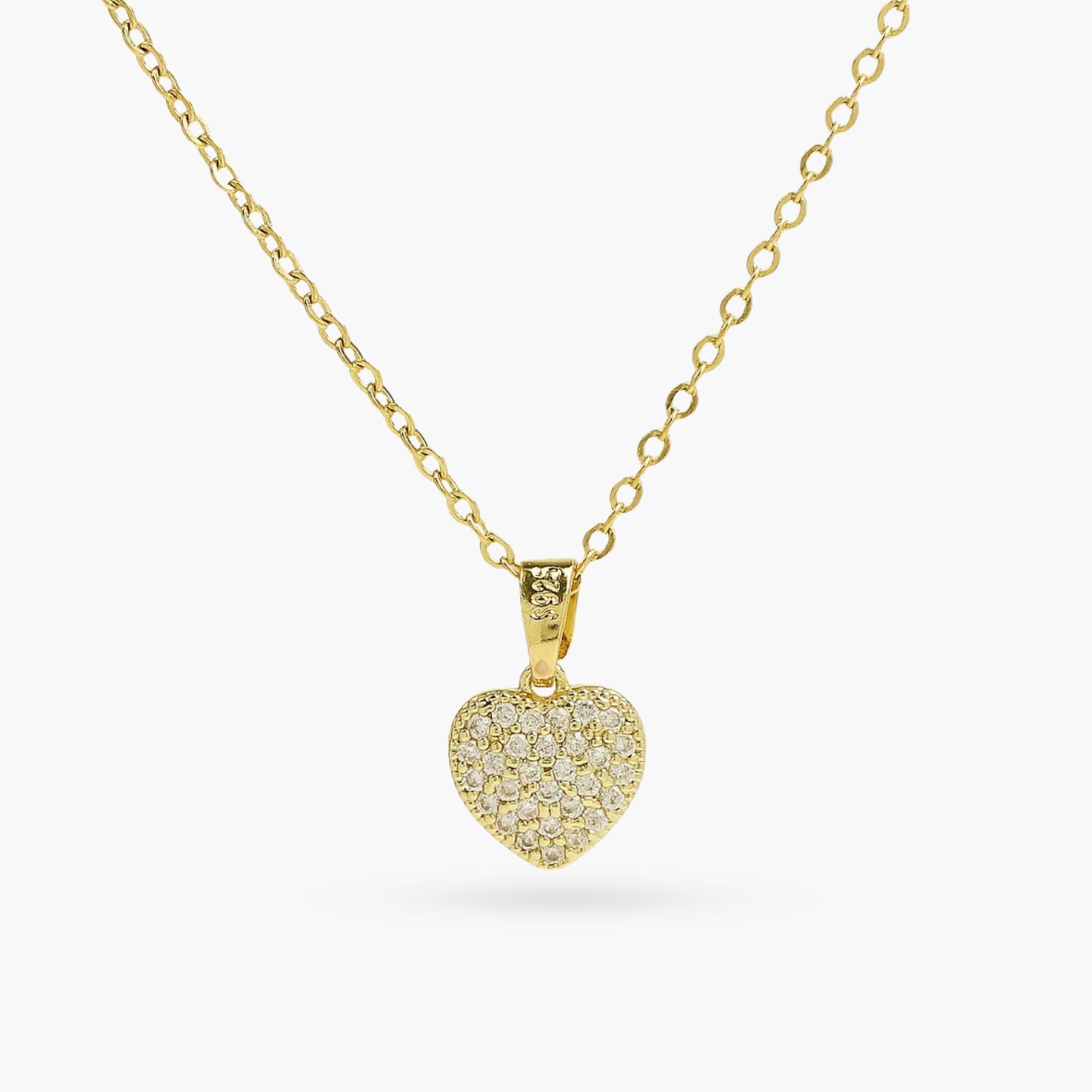 The Heart of Glitter Gold Necklace
