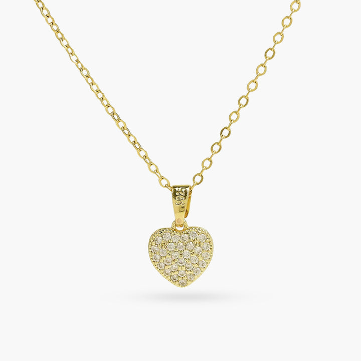 The Heart of Glitter Gold Necklace