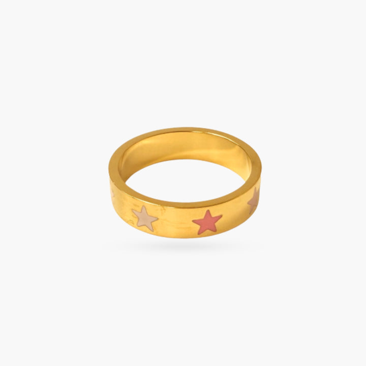 Pink and Red Gold Ring