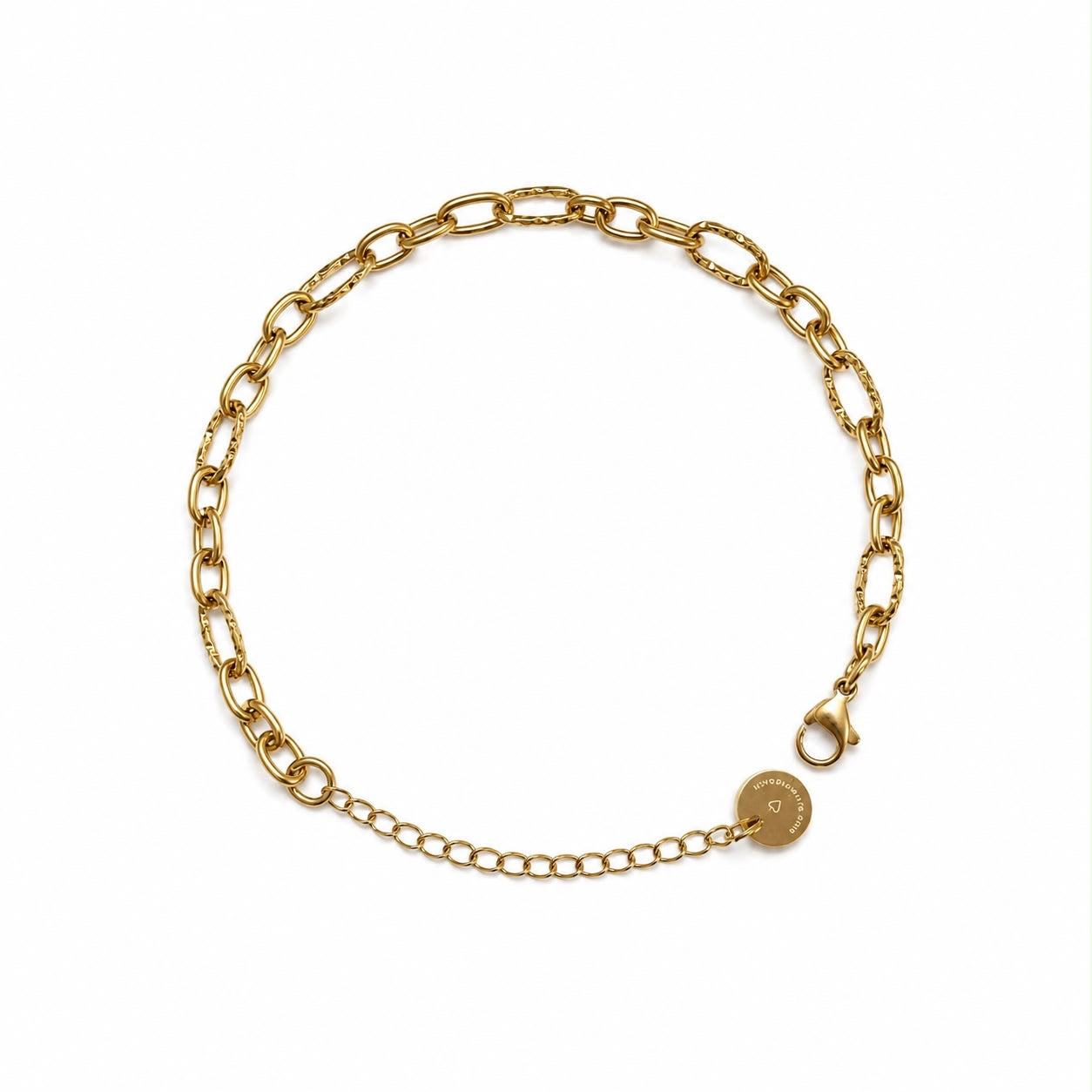 The Smooth & Textured Cable Link Bracelet