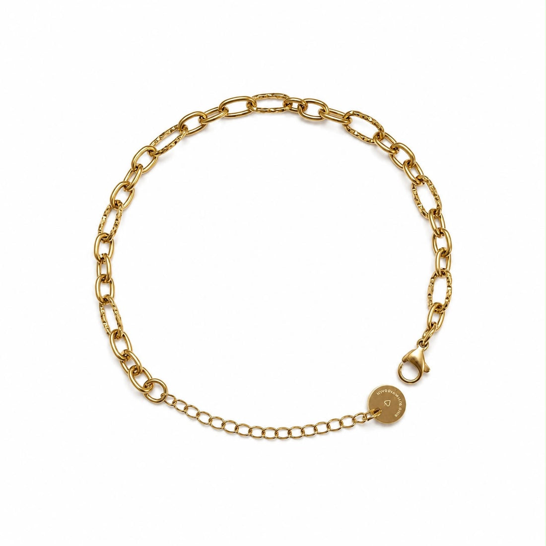 The Smooth & Textured Cable Link Bracelet