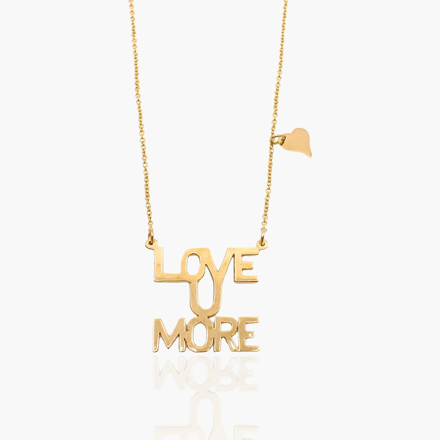 Love U More Sunrise Necklace in 10K & 14K Gold