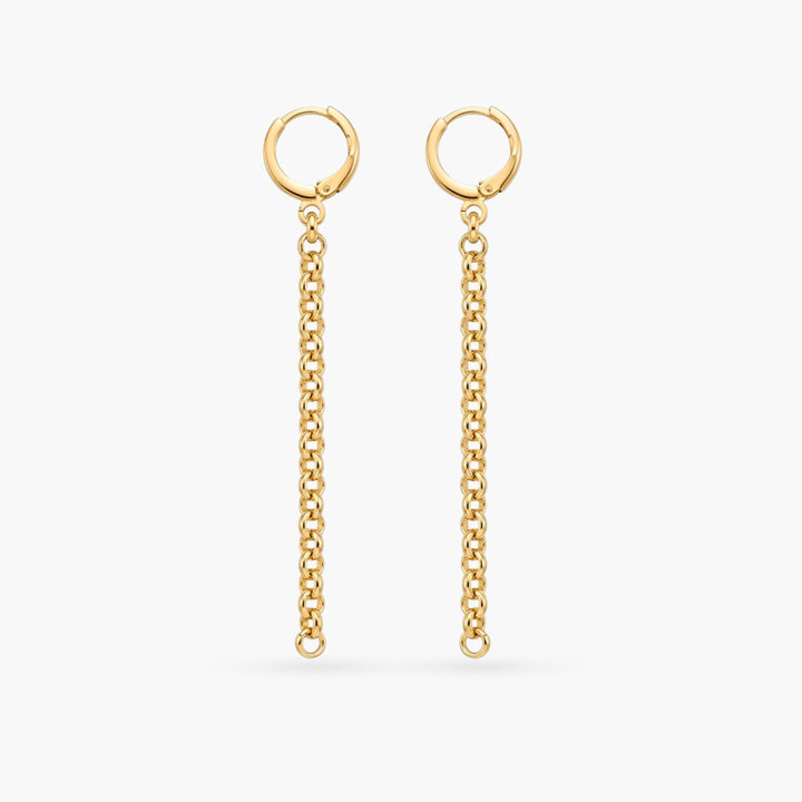 The Round Cable Link Earrings