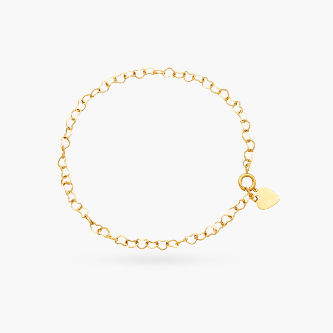 Heart Chain Gold Bracelet