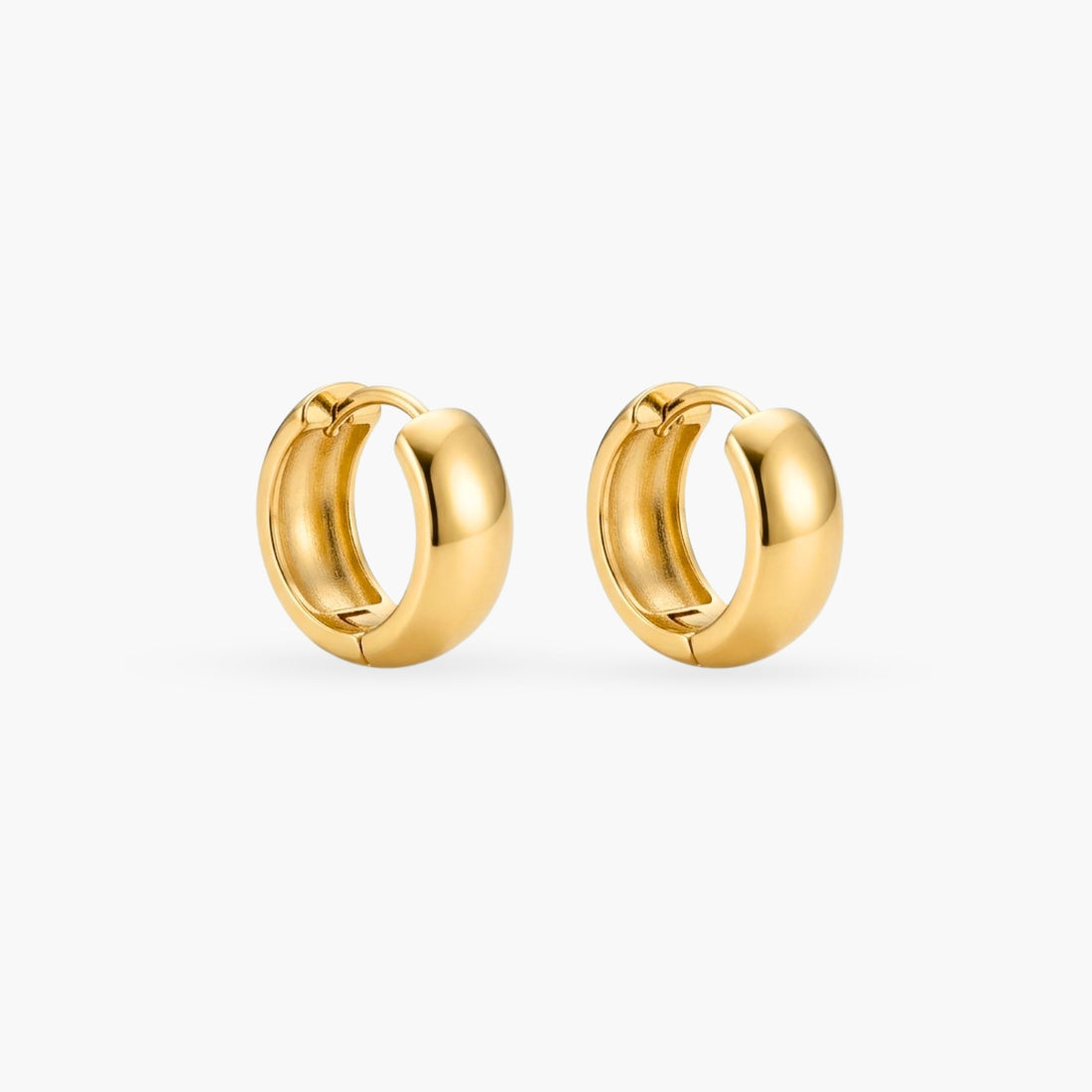 The Gold Smooth Hoops