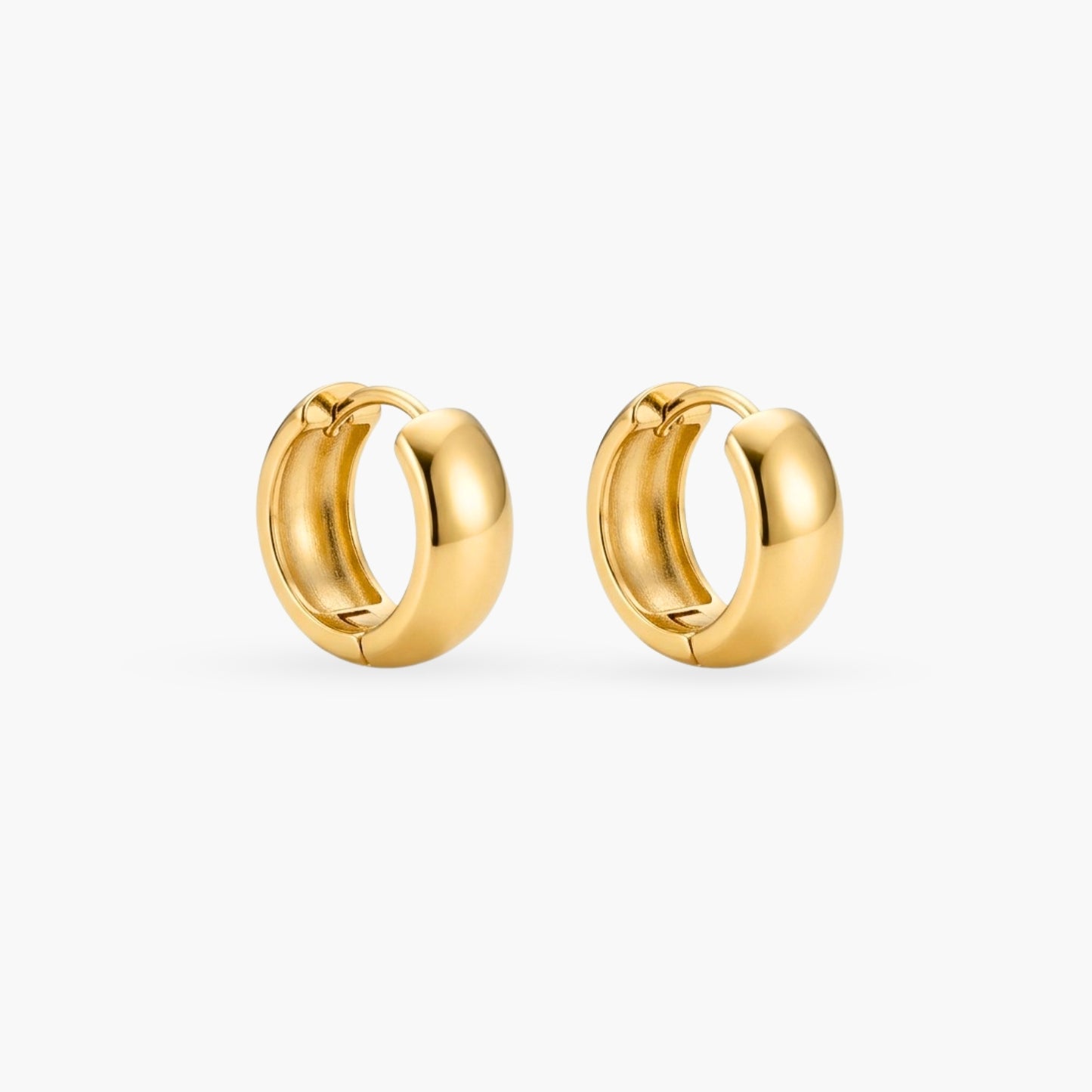 The Gold Smooth Hoops