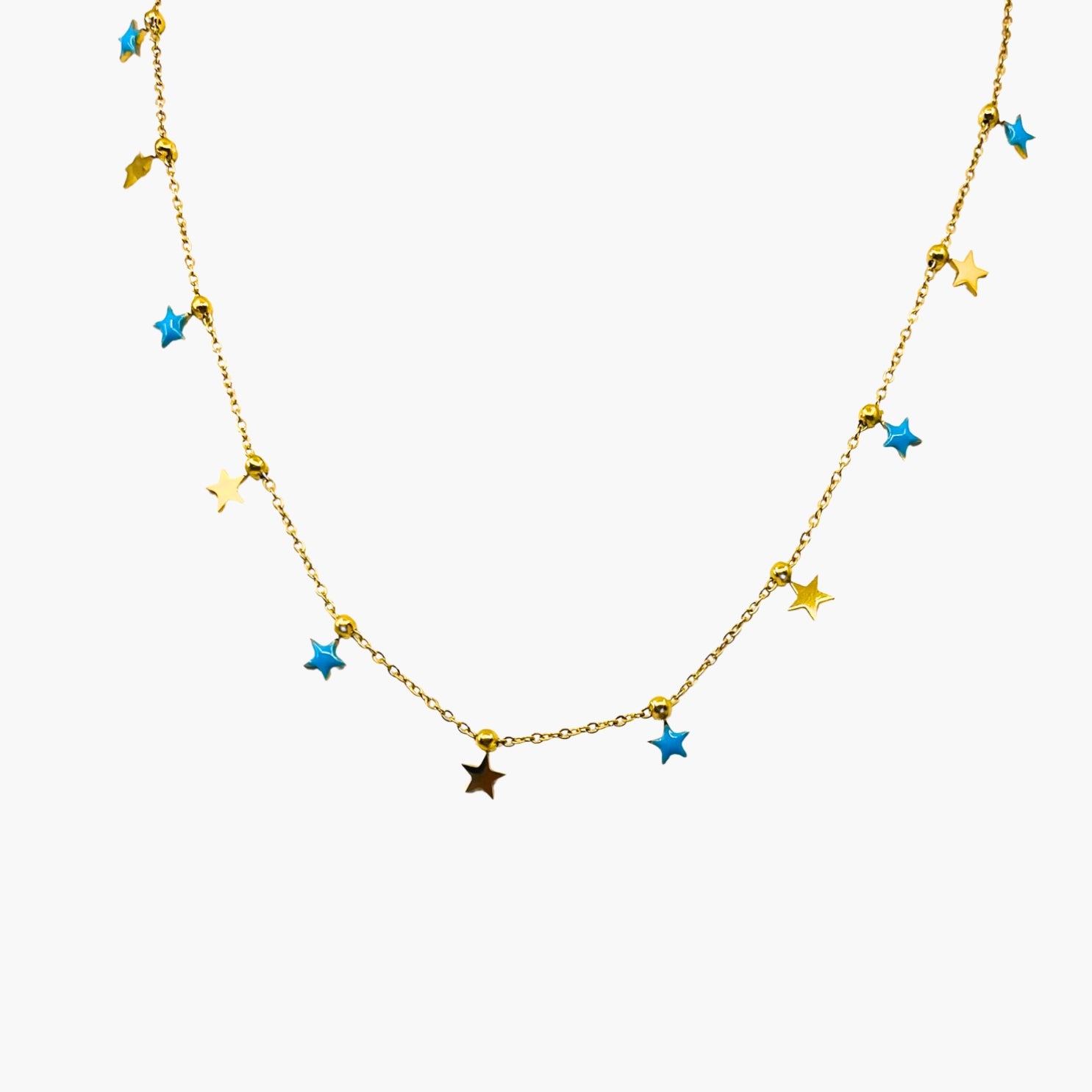 The Stars in the Sky Gold Necklace