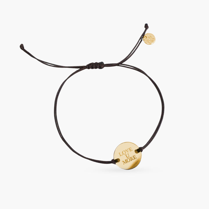Savannah Cord Bracelet with Love You More Coin