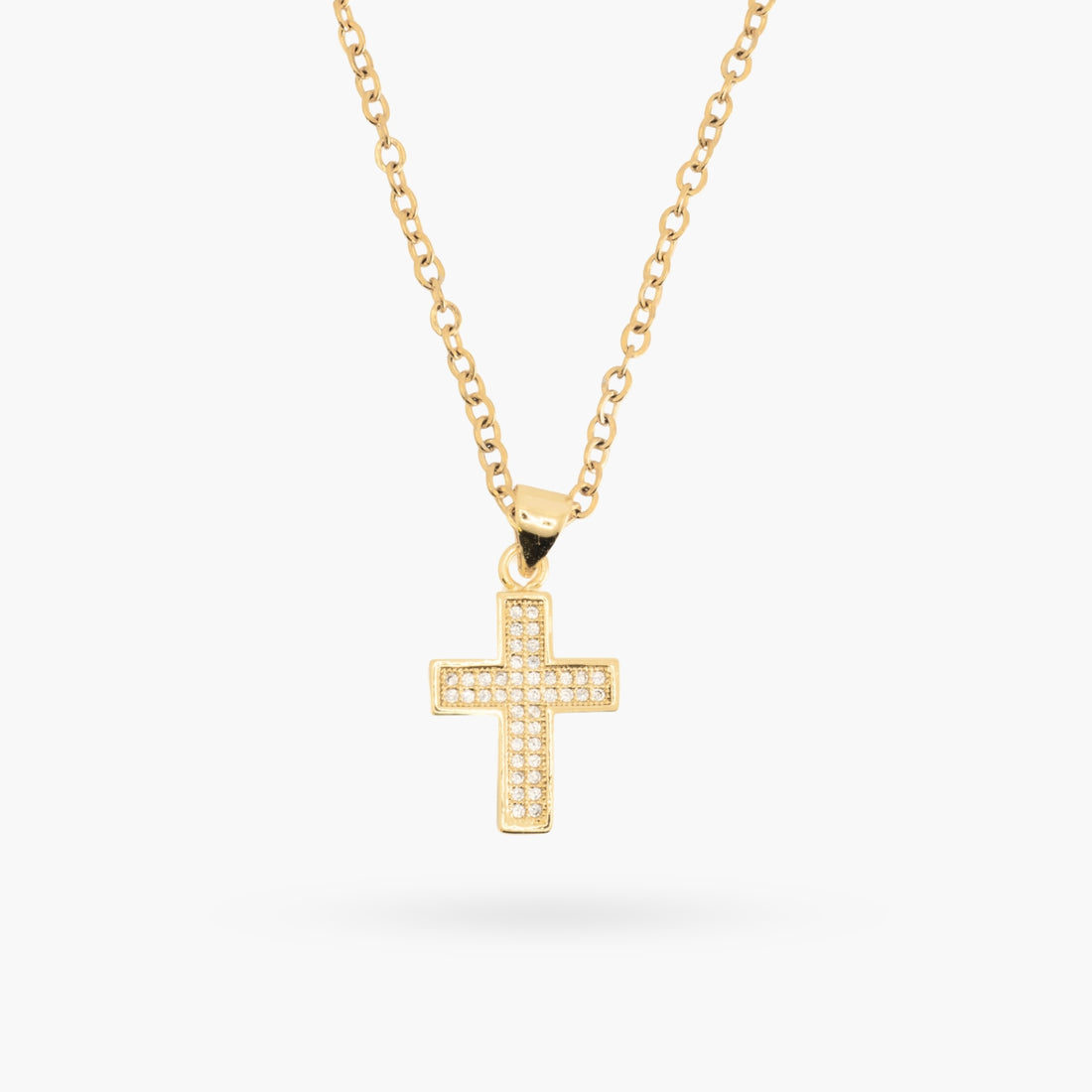 Crystal Ice Cross Necklace