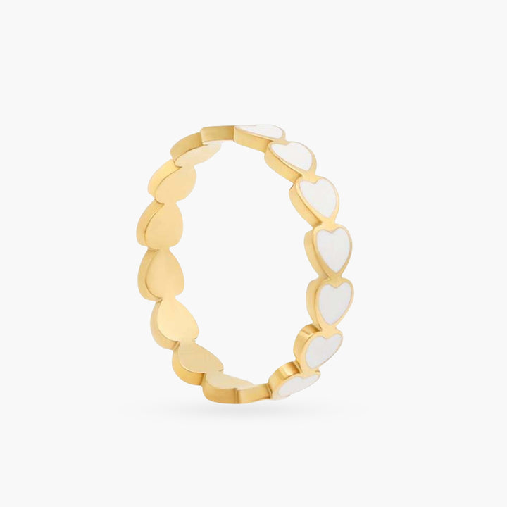 Hearts in a Row Ring